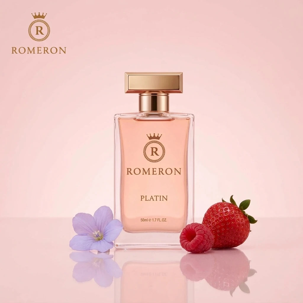 Дамски парфюм Romeron PLATIN 221, 50 мл, с нотки на ягода, малина и теменужка