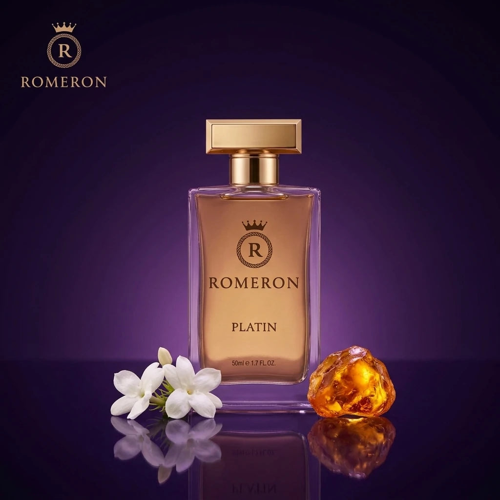 Дамски парфюм Romeron PLATIN 235, 50 мл, с нотки на жасмин самбак и амбра